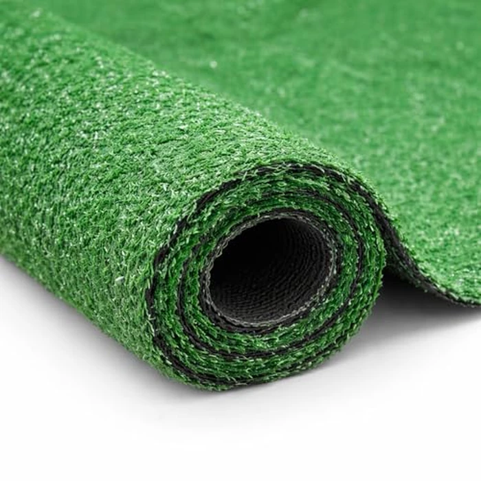 Ottomanson Artificial Grass Turf 6'6" x 12' Indoor Outdoor Faux Grass Rug with Drainage Holes, Customizable with Extra Long Size Options, Perfect for Patio Lawn Balcony Weddings Photoshoot Backdrop by Ottomanson - Used - Very Good condition - US$65.52