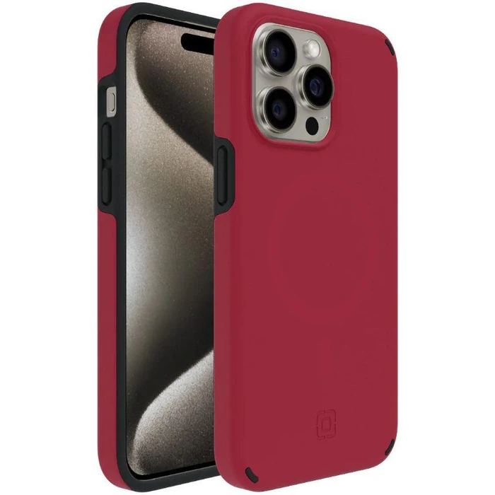 Incipio Duo MagSafe Phone Case for iPhone 15 Pro Max - Crimson/Black by Incipio - Refurbished - Brand New condition - US$26.93