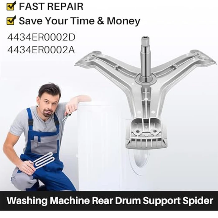 4434ER0002D 4434ER0002A Washer Spinner Support - Replacement for L-G Ken-more Washing Machine - Rear Drum Support Spider Replaces 4434ER0002B 4434ER0002E AP5592038 by WOFUNPART - Image 7