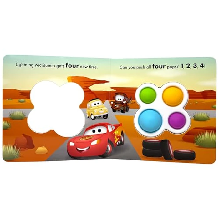 Disney Baby Mickey, Minnie Mouse, Cars, Stitch, and More! - Bouncy Day! Push & Pop - Tactile Fidget Toy Play - PI Kids by PI Kids - Image 2