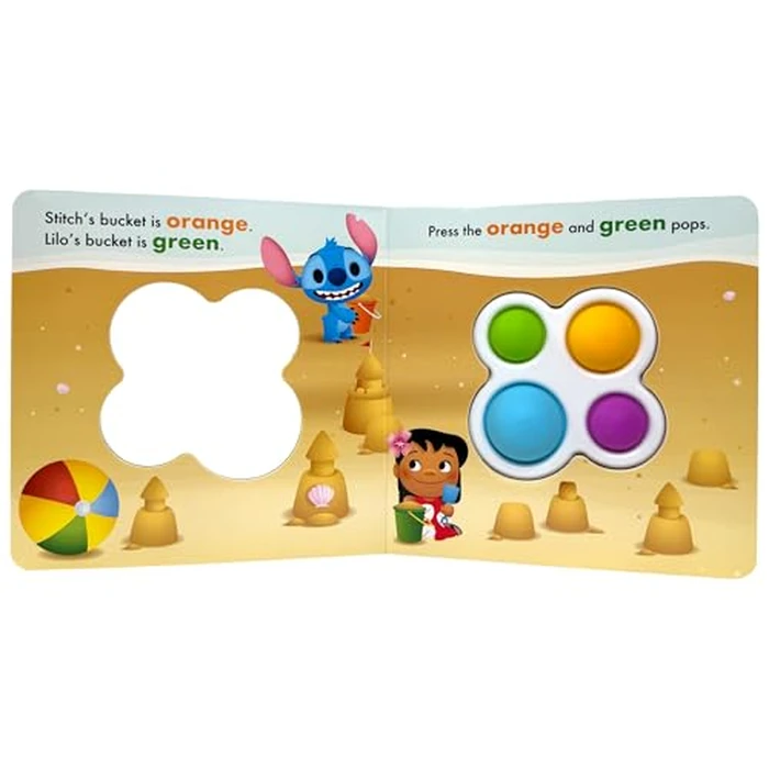 Disney Baby Mickey, Minnie Mouse, Cars, Stitch, and More! - Bouncy Day! Push & Pop - Tactile Fidget Toy Play - PI Kids by PI Kids - Image 3