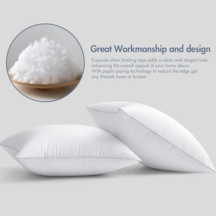 MIULEE 18x18 Pillow Inserts (Set of 4) -Decorative Throw Pillow with 100% Cotton Cover Square for Sofa Couch by MIULEE - Image 5