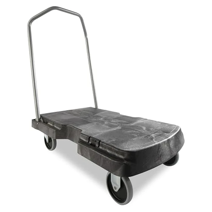 Rubbermaid Commercial Products Triple Trolley Folding Handle Dolly/Cart/Platform Truck with wheels, 500 lbs Capacity, for Moving/Warehouse/Office by Rubbermaid Commercial Products - Image 2