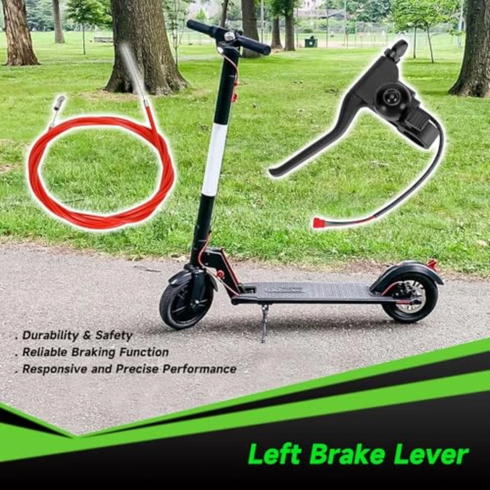 XIKOBY Universal Left Brake Handle Lever & Brake Cable Compatible with GOTRAX GXL V2 Electric Scooter Apex Pro XL Rival XR Elite E-Scooter Replacement Parts Accessories by XIKOBY - Image 2