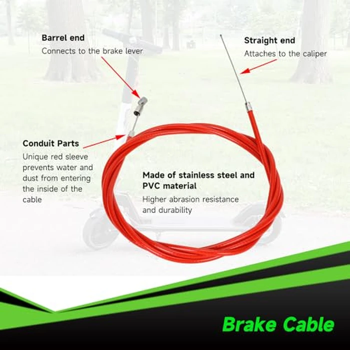 XIKOBY Universal Left Brake Handle Lever & Brake Cable Compatible with GOTRAX GXL V2 Electric Scooter Apex Pro XL Rival XR Elite E-Scooter Replacement Parts Accessories by XIKOBY - Image 6