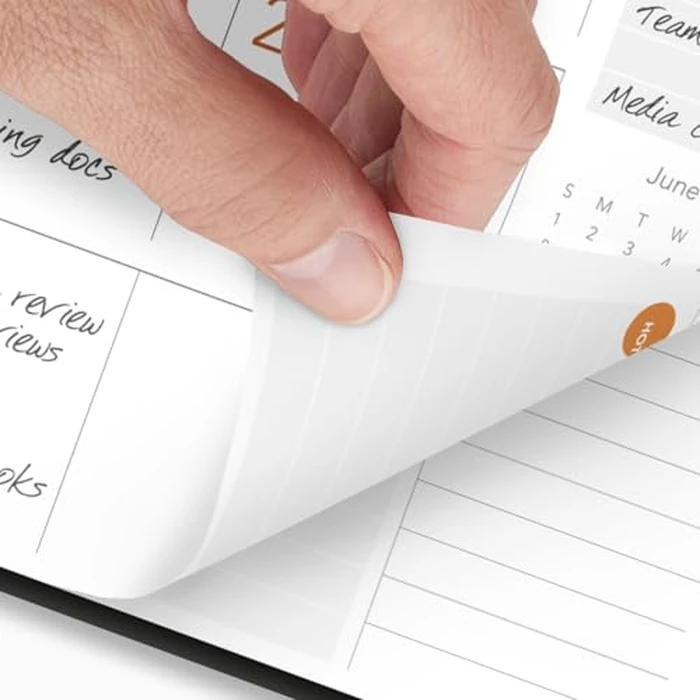 AT-A-GLANCE Planner 2025-2026 Academic, Weekly & Monthly, Hourly Appointment Book, 8-3/4" x 11", Large, Monthly Tabs, Flexible Cover, Plan.Write.Remember., Black (70595705) by AT-A-GLANCE - Image 4