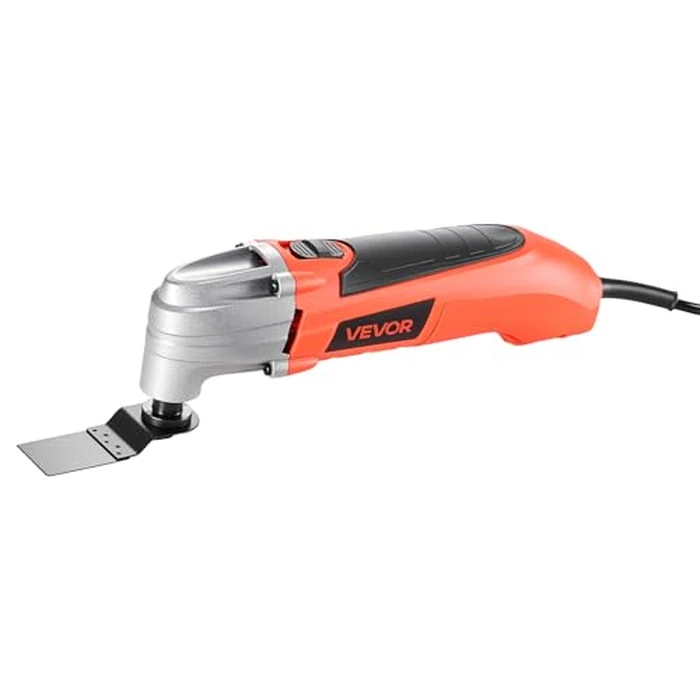 VEVOR Oscillating Tool Multitool, 2.2Amps 22,000 OPM Electric Oscillating Multi Tool Kit Corded with 2.8 degrees Oscillating Angle, 7PCS Saw Accessories for Cutting, Scraping, Sanding, Floor Stripping by VEVOR - Image 4