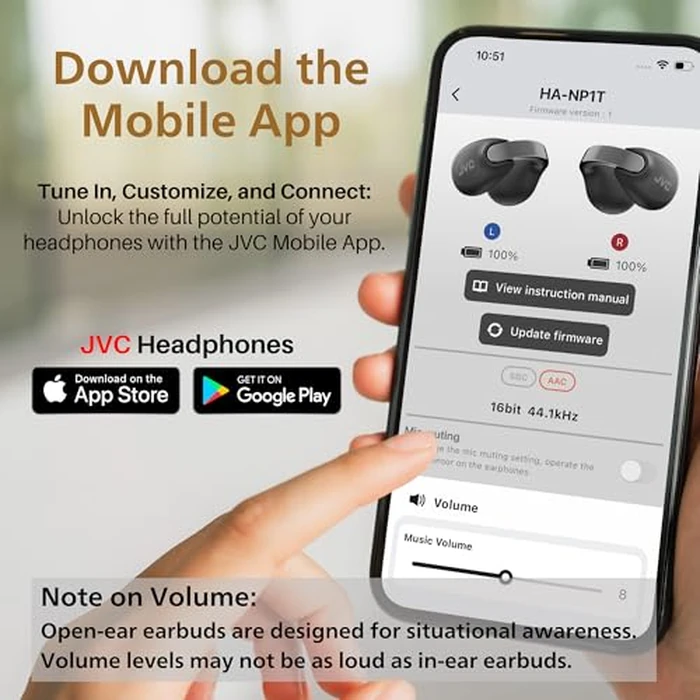 JVC nearphones Open Ear-Cuffs Wireless Headphones with Clasp Mechanism, Multipoint, Single Ear use, BT 5.3, Long Battery Life (up to 24 Hours) - HA-NP1T-T Maroon by JVC - Image 7