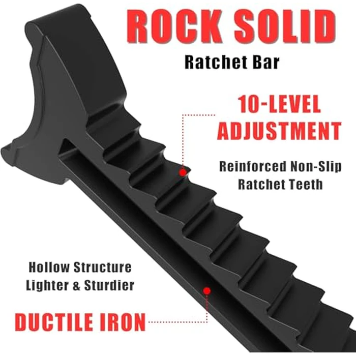 BIG RED T43202 Torin Heavy Duty Steel Jack Stands: 3 Ton (6,000 lb) Capacity Car Lifting Stand,1 Pair (Not Suitable for SUV,Truck) by BIG RED - Image 5