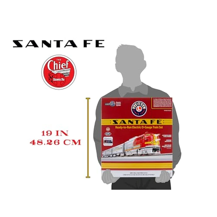Lionel Santa Fe Super Chief Electric O Gauge 5.0 Bluetooth Train Set with Remote by Lionel - Image 6