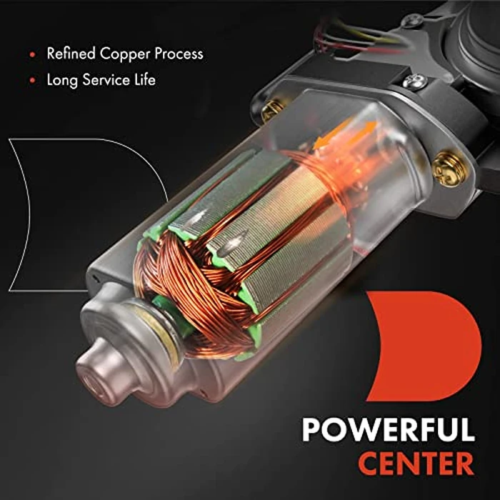 A-Premium Power Window Lift Motor Compatible with Ford F-150 1997-2003, F-250 1997-1999, F-250 HD, F-350 1997, Expedition 1997-2002, F-150 Heritage & Lincoln Navigator, Replace# F65Z1523395-AB by A-premium - Image 3