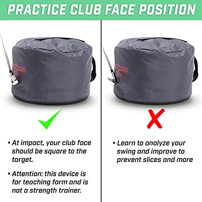 GoSports Golf Swing Impact Bag Trainer - Fix Slice & Hook, Improve Ball Striking & Compression, Golf Swing Trainer Aid for Proper Impact Position, Indoor & Outdoor Practice by GoSports - Image 2