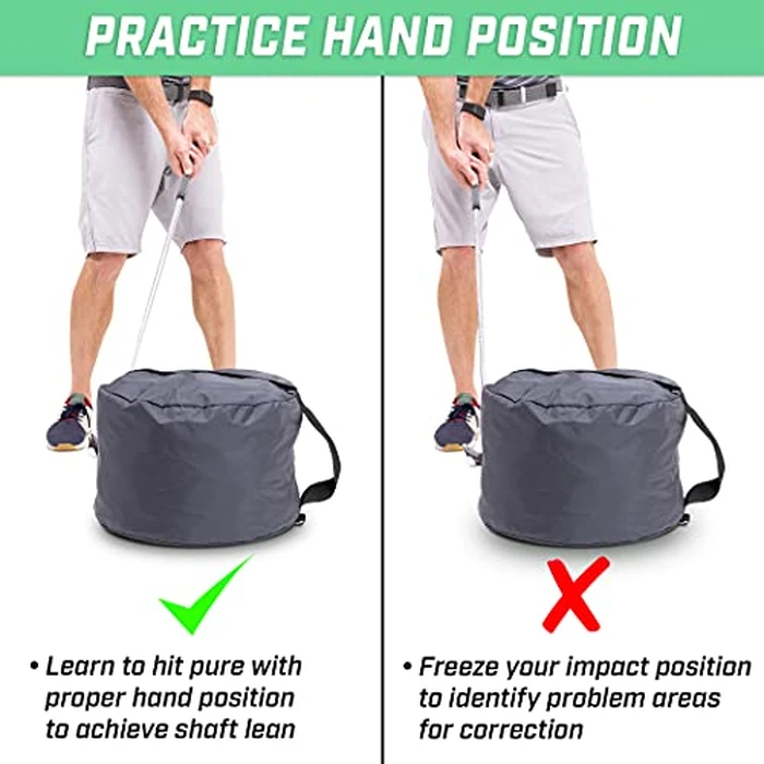 GoSports Golf Swing Impact Bag Trainer - Fix Slice & Hook, Improve Ball Striking & Compression, Golf Swing Trainer Aid for Proper Impact Position, Indoor & Outdoor Practice by GoSports - Image 3