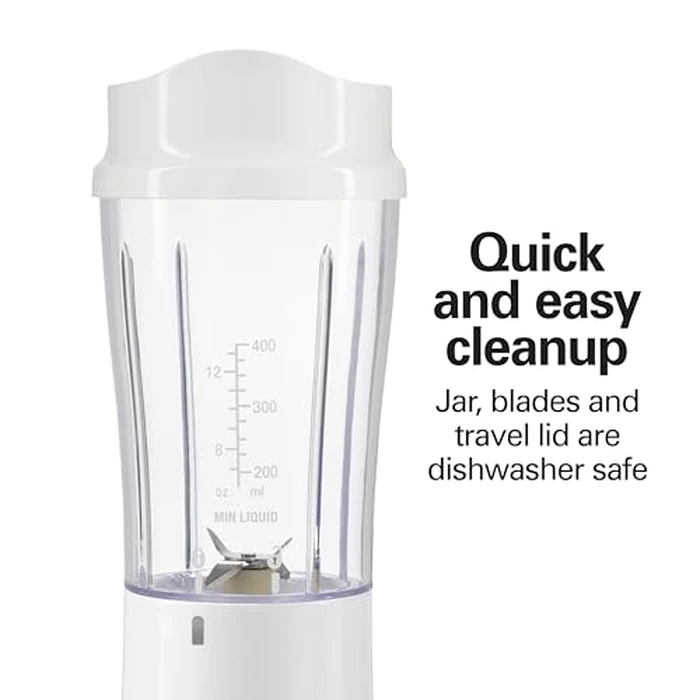 Hamilton Beach 51101V Personal Blender with Travel Lid, White by Hamilton Beach - Image 4