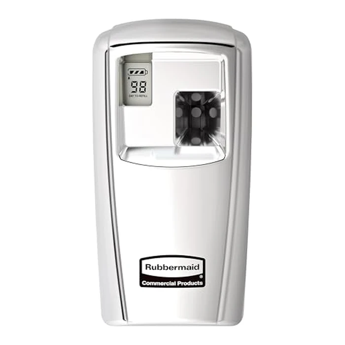 Rubbermaid Commercial Products Microburst Automated Odor-Controlling Aerosol Air Care System MB3000 Dispenser LCD Chrome for Restaurants/Hotels/Schools/Airports/Offices by Rubbermaid Commercial Products - Image 1