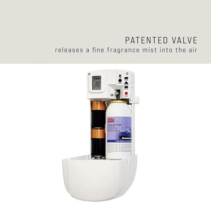 Rubbermaid Commercial Products Microburst Automated Odor-Controlling Aerosol Air Care System MB3000 Dispenser LCD Chrome for Restaurants/Hotels/Schools/Airports/Offices by Rubbermaid Commercial Products - Image 5