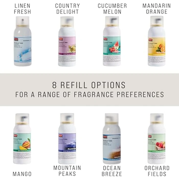 Rubbermaid Commercial Products Microburst Automated Odor-Controlling Aerosol Air Care System MB3000 Dispenser LCD Chrome for Restaurants/Hotels/Schools/Airports/Offices by Rubbermaid Commercial Products - Image 8