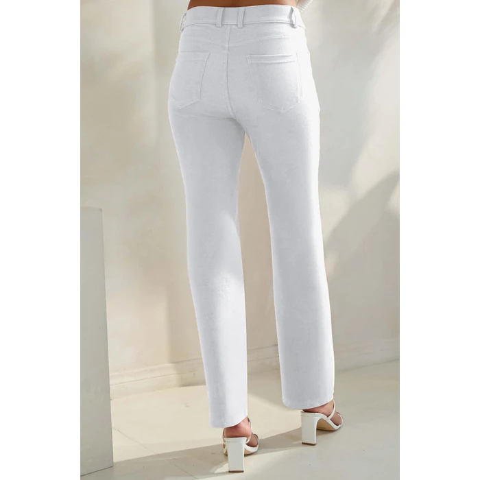 Prolific Health Women's Jean Denim Look Jeggings Straight Leg Many Colors Spandex Leggings Pants S-XXXL (X-Large, White) by Prolific Health - Image 6