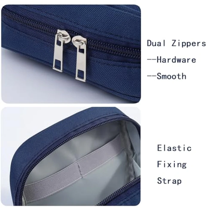 E-Tree Storage Pouch for Small Electronics and Accessories,Tech Bag,Electronic Organizer Case Compatible with MacBook Laptop Charger,Mouse,Cables,Hub,Power Bank,Earphone,Toiletries Cosmetics (Yellow) by E-Tree - Image 5