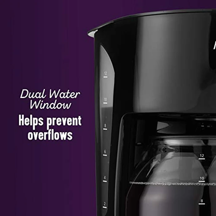 Mr. Coffee Black Coffee Maker, 12 Cups, with Auto Pause and Glass Carafe, Perfect for Home and Office Use by Mr. Coffee - Image 3