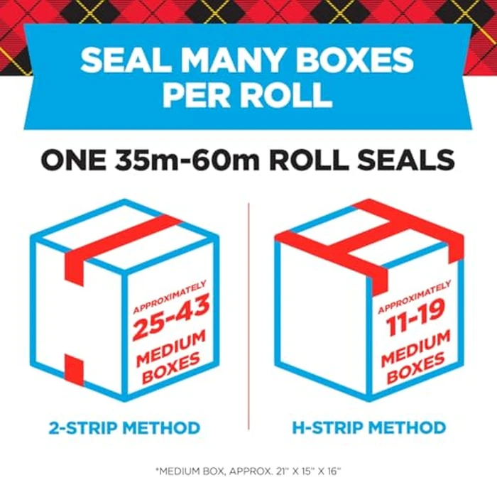 Scotch Heavy Duty Shipping Packing Tape, Clear, Shipping and Packaging Supplies, 1.88 in. x 54.6 yd., 6 Tape Rolls by Scotch - Image 3