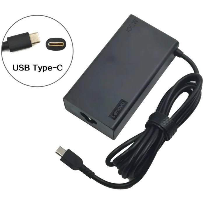 Lenovo 100W USB Type-C Power AC Adapter Charger for Lenovo IdeaPad Pro 5 14APH8 / 14ARP8 / 14IRH8 - Black by Lenovo - Image 3
