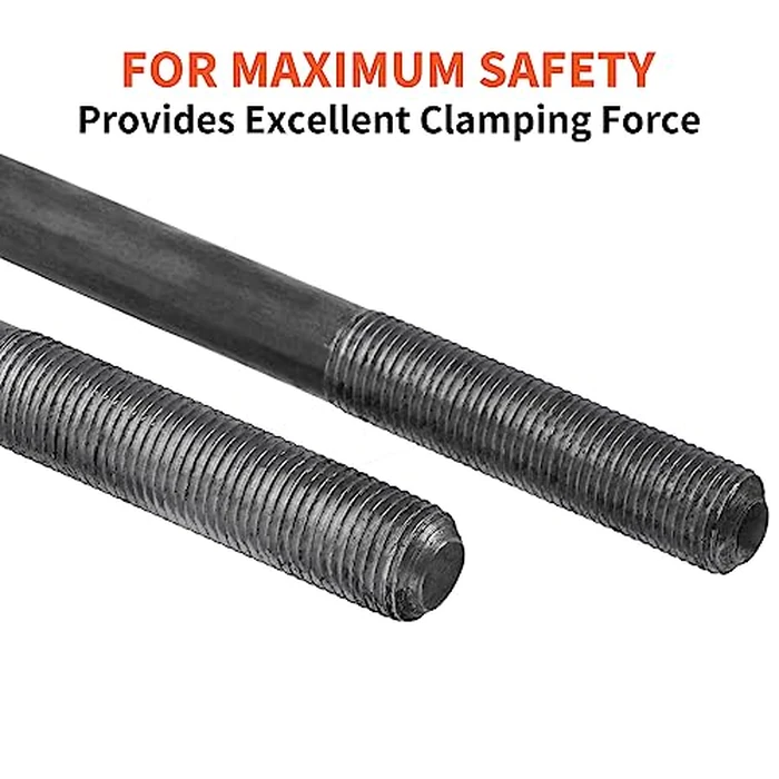 SPARKWHIZ Trailer U Bolt Kit, 5-1/2 inch U Bolt for 3,500 lb Trailer Axle, 2-3/8" Round Axle, 1/2” Diameter, 2" Thread Pitch, 2 Pack by SPARKWHIZ - Image 5