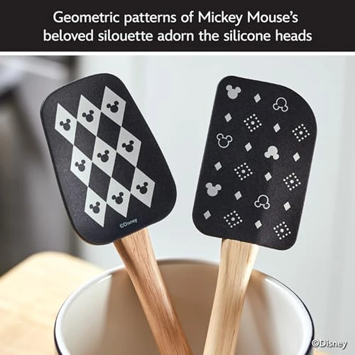 Disney Home Monochrome Spatula and Spoonula Set, 2 Piece - Black by Disney - Image 4