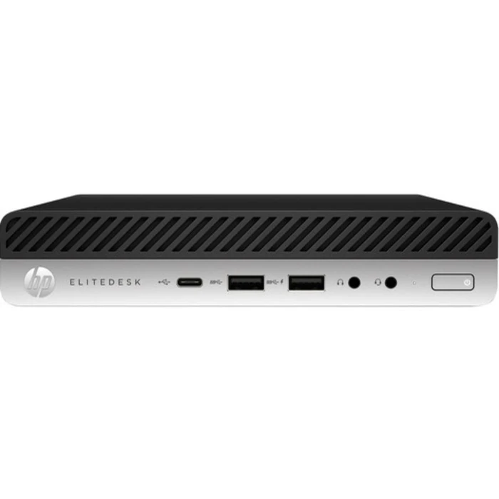 HP EliteDesk 800 G4 Desktop Mini Business PC - Intel Core i7-8700T 2.4GHz - 512GB - Black - 16GB RAM by HP - Image 1