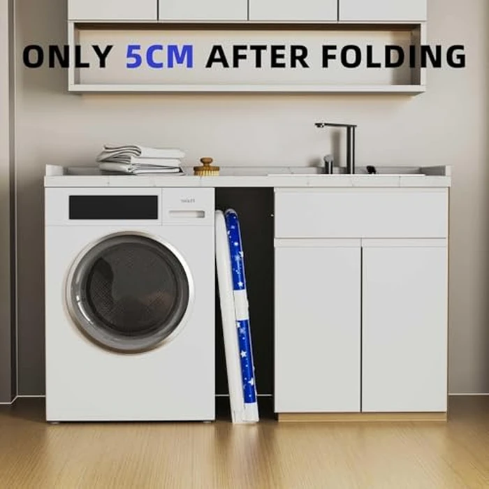 Portable Bathtub, 47“ Foldable Bathtub-Installation Free, 7 Layers Thicken with Metal Support, Therapy Tub for Shower Stall Fold Up Soaking Bath Tub, Hot SPA, Ice (Classic Star EA6) by Kiseely - Image 3