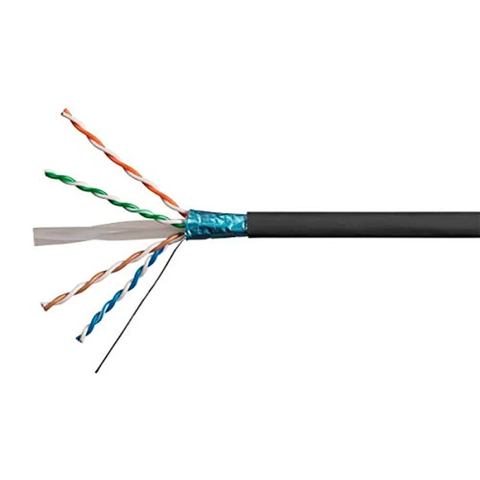 Monoprice Cat6A Ethernet Bulk Cable - 500 Feet - Black, Solid, 550MHz, F/UTP, CMR, Riser Rated, Pure Bare Copper Wire, 10G, 23AWG, (UL) (TAA) by Monoprice - Used - Very Good condition - CA$165.70