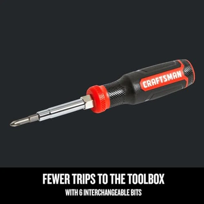 CRAFTSMAN Screwdriver with 6 Multi-Bits, Store Extra Bits in Handle (CMHT68000) by CRAFTSMAN - Image 5