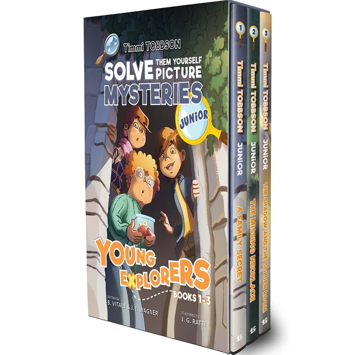 Timmi Tobbson Junior Boxed Set: Timmi Tobbson Junior (6-8) Children's Detective Adventure Books 1-3 (Solve-Them-Yourself Mysteries Book Series for Boys and Girls (Cover may vary)) by Freshabooks - Used - Acceptable condition - US$13.68