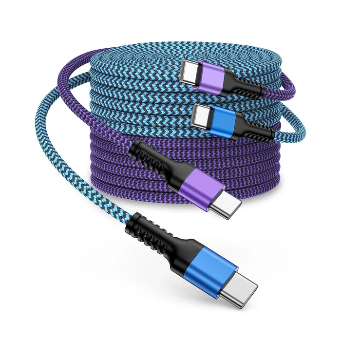 iPhone 15/16/17 Fast Charger Cable 10ft, Extra Long Braided Type C to C Power Cord Fast Charging for Apple iPhone 17/17e/16 Pro Max/16e/15/15Pro Max/15, iPad Pro Air Mini, Galaxy S26/S25, Pixel 10Pro by Ocbuo - Used - Like New condition