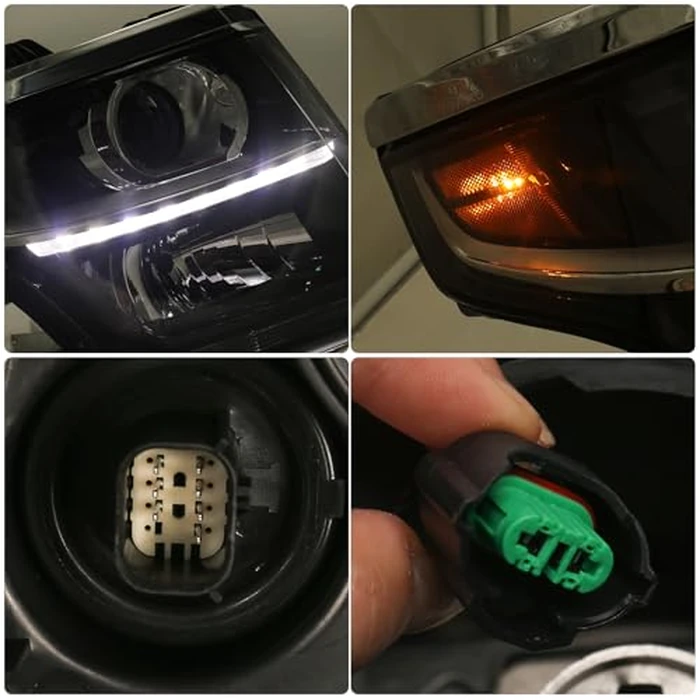 Huray Halogen Headlight Assembly Fit for Chevy Tahoe/Suburban 2015-2020 RH OE Projector Headlamp w/o Bulbs for Chevrolet Tahoe Replacement Passenger Side by Huray - Image 3
