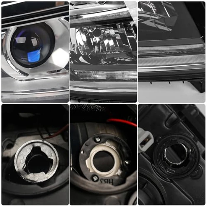 Huray Halogen Headlight Assembly Fit for Chevy Tahoe/Suburban 2015-2020 RH OE Projector Headlamp w/o Bulbs for Chevrolet Tahoe Replacement Passenger Side by Huray - Image 4