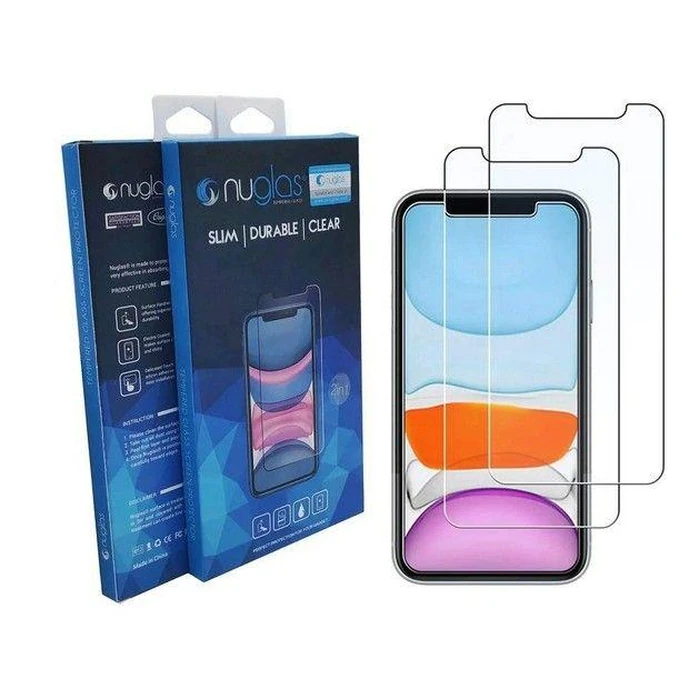 Nuglas Screen Protector for Apple iPhone 13 Pro Max (2 Pack) - Clear by Nuglas - Refurbished - Brand New condition - CA$38.99