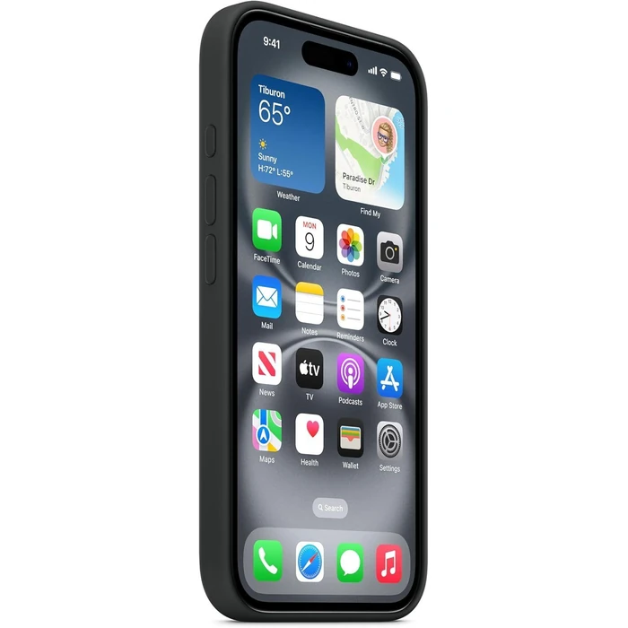 Apple Silicone Phone Case with MagSafe for iPhone 16 - Black by Apple - Image 2