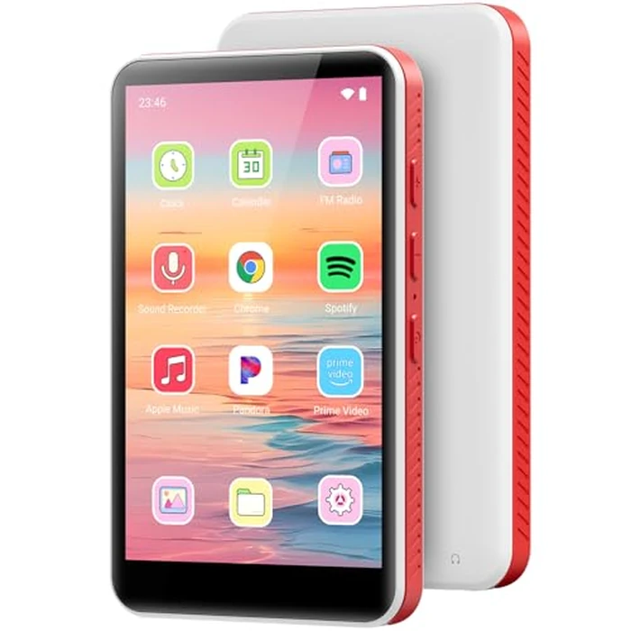 64GB MP3 Player with Bluetooth and WiFi, Android 13.0, 4.0" HD MP3 & MP4 Players Touch Screen and Speaker, Preloaded Spotify, Pandora, Audible, Amazon Music, Up to 1TB by Oilsky - Used - Very Good condition