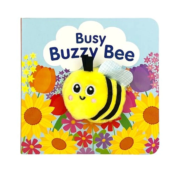 Busy Buzzy Bee Finger Puppet Board Book, Ages 1 - 3 by Cottage Door Press - Image 1