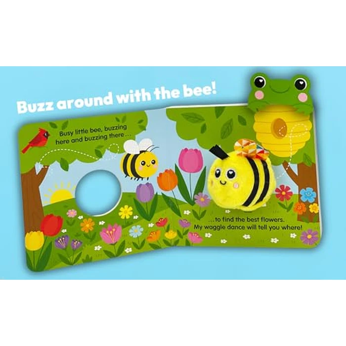 Busy Buzzy Bee Finger Puppet Board Book, Ages 1 - 3 by Cottage Door Press - Image 2