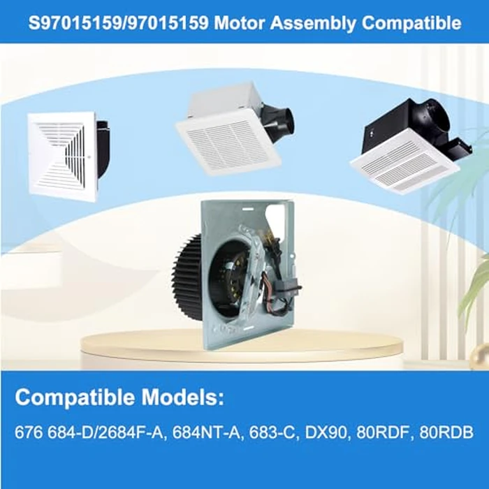 Upgrade 97015159 S97015159 Motor Assembly Replacement - Low-Noise, Powerful Performance Motor - Compatible with 676 684-D/2684F-A 684NT-A 683-C DX90 80RDF 80RDB by LEZYWONE - Image 4