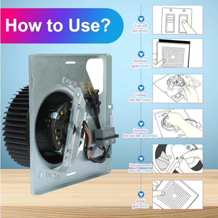 Upgrade 97015159 S97015159 Motor Assembly Replacement - Low-Noise, Powerful Performance Motor - Compatible with 676 684-D/2684F-A 684NT-A 683-C DX90 80RDF 80RDB by LEZYWONE - Image 6