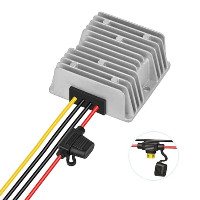 KInuoxj 20A 240W DC-DC 24V 36V 48V Step Down to 12V Converter Golf Cart Voltage Reducer Regulator Waterproof Transformer with Fuse by Klnuoxj - Used - Like New condition - US$17.09