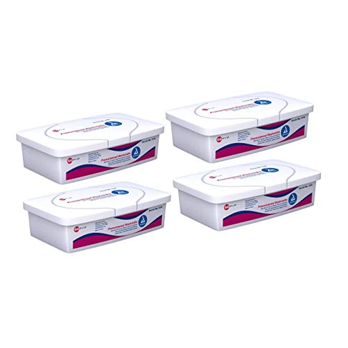 Personal Cleansing Adult Washcloth, 9 x 13 in., Case 4 tubs of 64 by Dynarex - Image 1