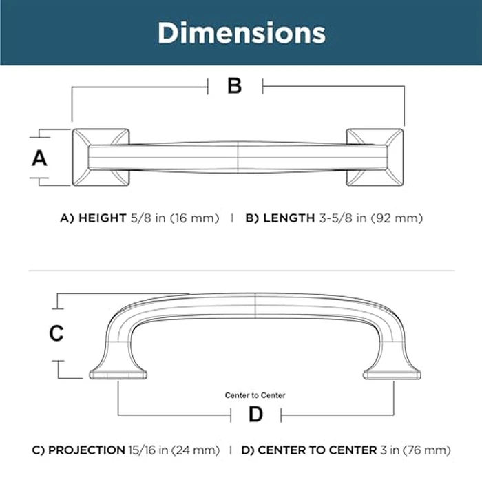 Franklin Brass P29521K-SI-B Soft Iron 3-Inch Lombard Kitchen or Furniture Cabinet Hardware Drawer Handle Pull, 10 Pack by Franklin Brass - Image 5