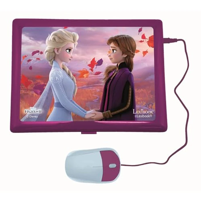 LEXiBOOK Disney Frozen 2 - Educational and Bilingual Laptop Spanish/English - Girls Toy with 124 Activities to Learn, Play Games and Music with Elsa & Anna - Blue/Purple, JC598FZi2 by LEXiBOOK - Image 3