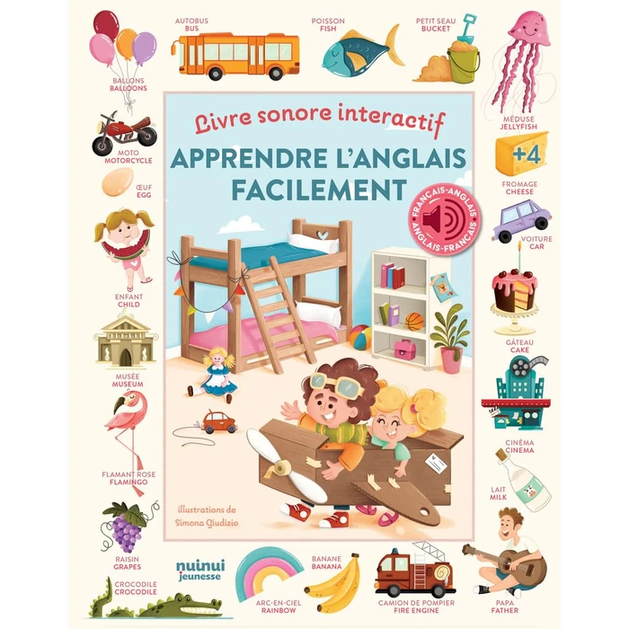 Apprendre l'anglais facilement - Livre sonore interactif by NUINUI - Used - Acceptable condition