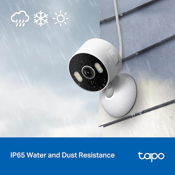 Tapo 2K 3MP Indoor/Outdoor Security Camera - Free Person/Motion/Baby Cry Detection, Color Night Vision, IP65 Weatherproof, SD/Cloud Storage, Works w/Alexa & Google Home HybridCam by Tapo - Image 5