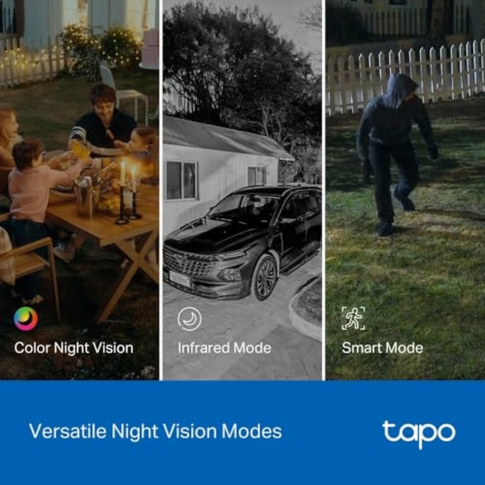 Tapo 2K 3MP Indoor/Outdoor Security Camera - Free Person/Motion/Baby Cry Detection, Color Night Vision, IP65 Weatherproof, SD/Cloud Storage, Works w/Alexa & Google Home HybridCam by Tapo - Image 8